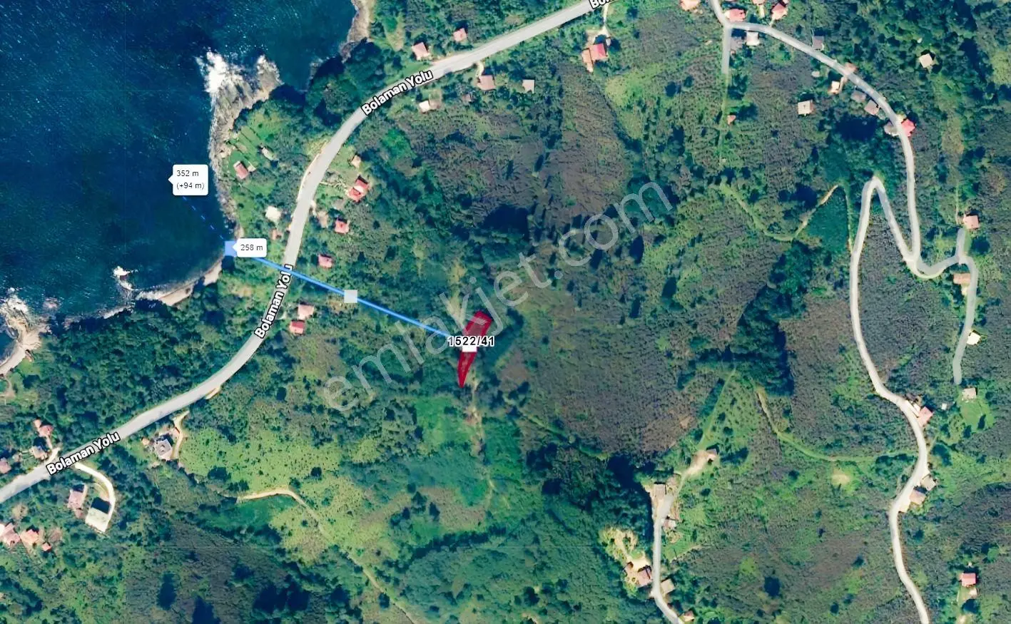 Ordu Perşembe Yason Yarımadasında Satılık 822 M² Bahçe. — fotoğraf 8