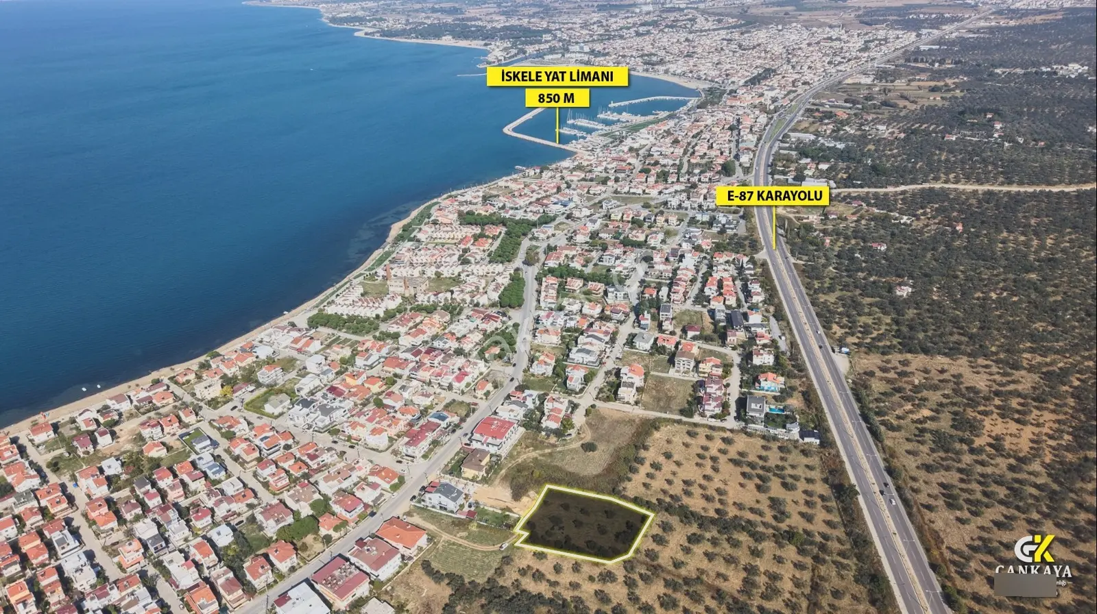 Çankaya'dan İskelede 1/5000 Plan İçinde Satılık Tarla — fotoğraf 6