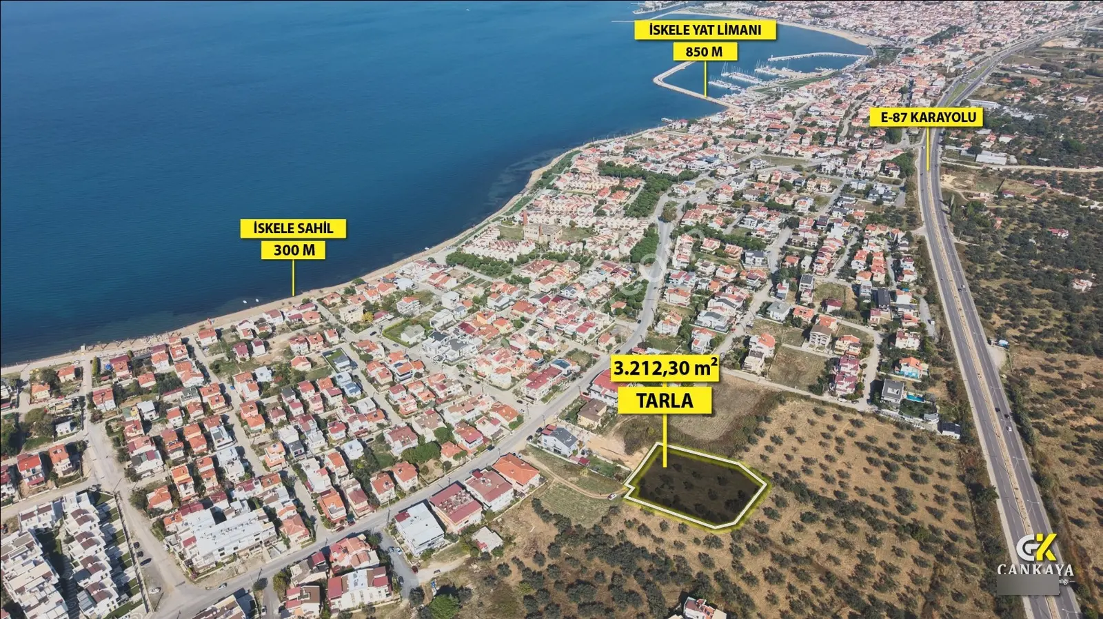Çankaya'dan İskelede 1/5000 Plan İçinde Satılık Tarla — fotoğraf 7