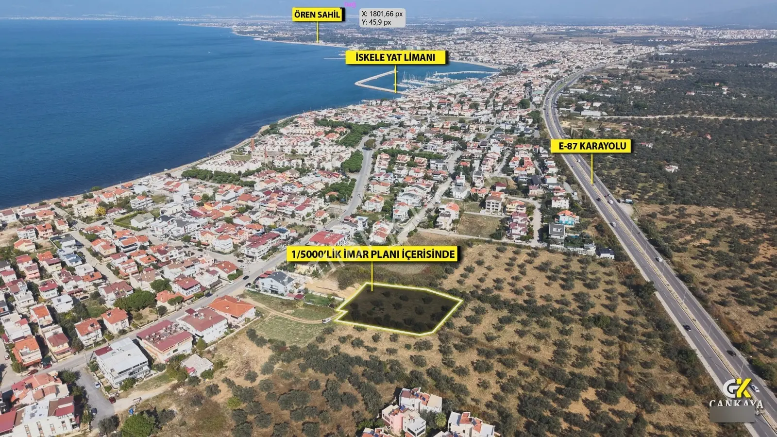 Çankaya'dan İskelede 1/5000 Plan İçinde Satılık Tarla — fotoğraf 8