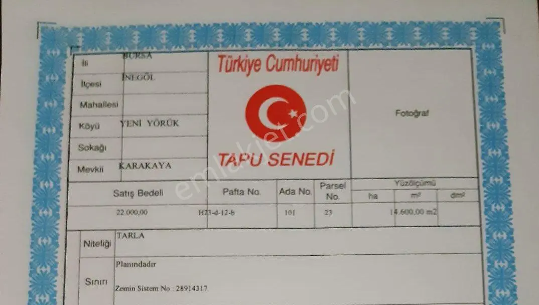 Balcity - Bursa İnegöl'de İlçeye Yakın 14.600 M2 Dev Tarla — fotoğraf 7
