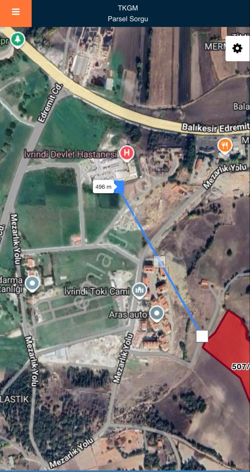 Balcity - Balıkesir | İvrindi Kurtuluş'ta Resmi Yola Ve Mera Cepheli 30 Dönüm Yatırım Fırsatı — fotoğraf 3