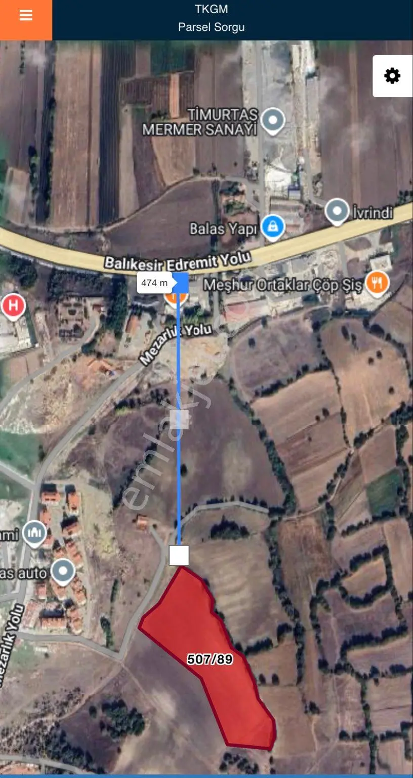 Balcity - Balıkesir | İvrindi Kurtuluş'ta Resmi Yola Ve Mera Cepheli 30 Dönüm Yatırım Fırsatı — fotoğraf 4