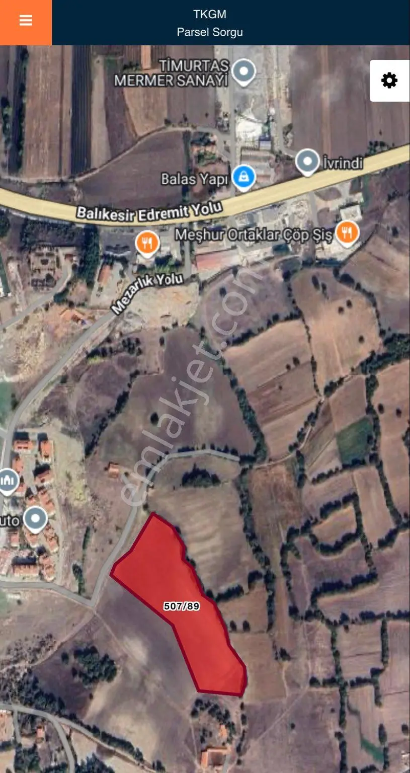 Balcity - Balıkesir | İvrindi Kurtuluş'ta Resmi Yola Ve Mera Cepheli 30 Dönüm Yatırım Fırsatı — fotoğraf 9