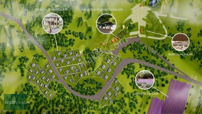 Arsahane 'Den Isparta 'Da Projeli İmarlı Manzaralı Arsa