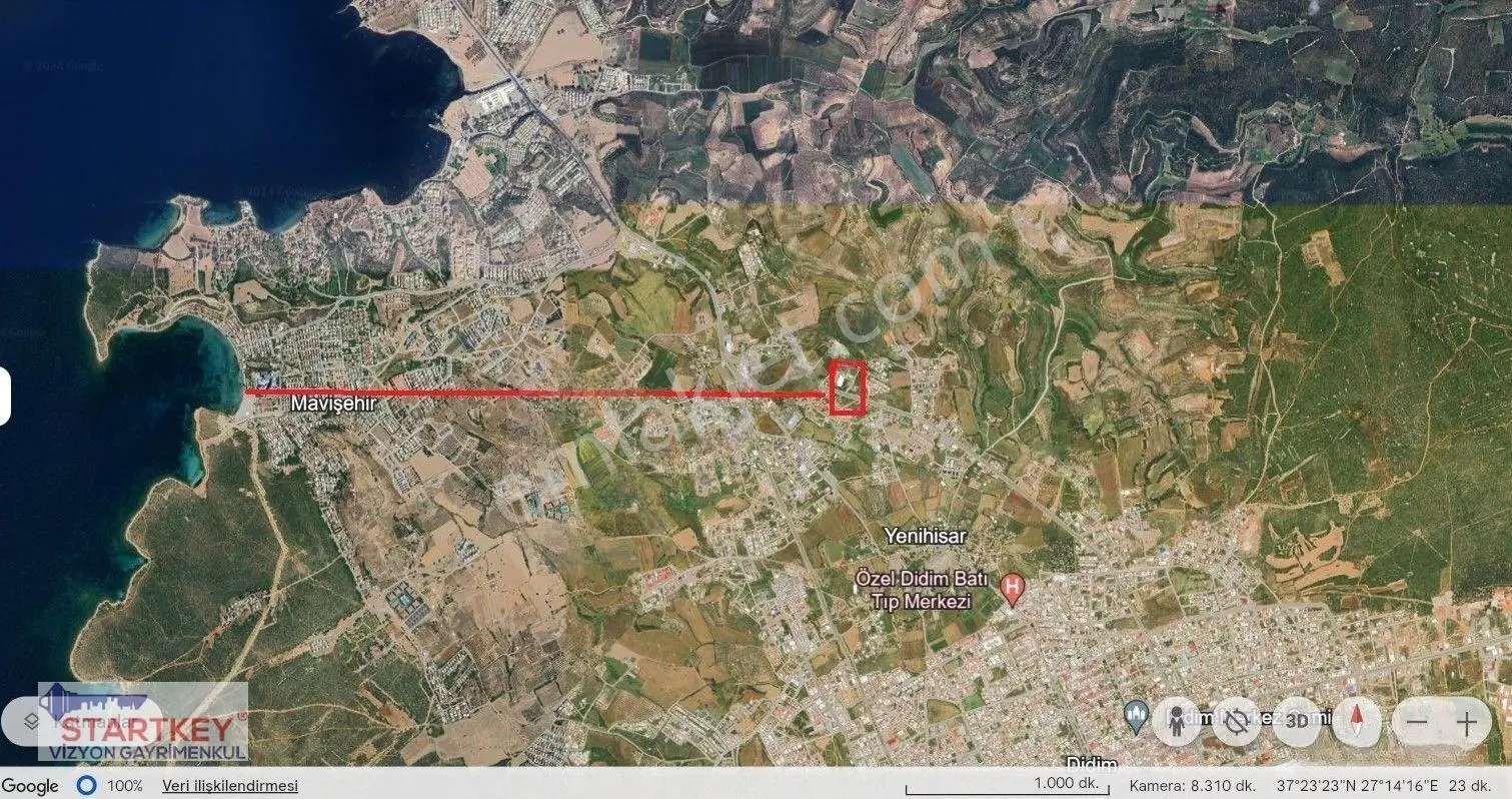 Didim Hisar'da 30/60 İmarlı Hisse Tapu 86m2 Villa Arsası — fotoğraf 4
