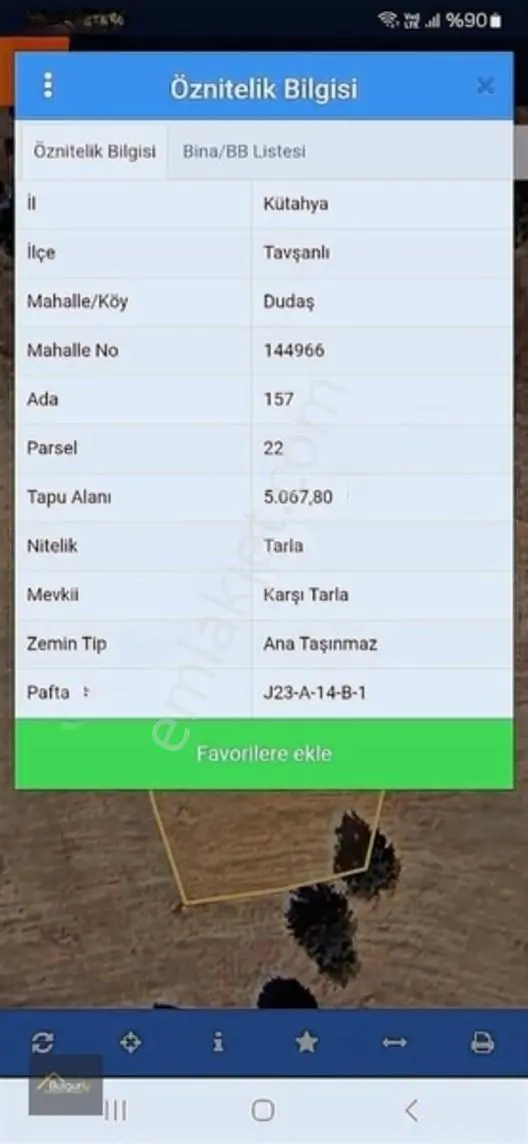 Kütahya Tavşanlı Dudaşta Kelepir Arazi. — fotoğraf 3