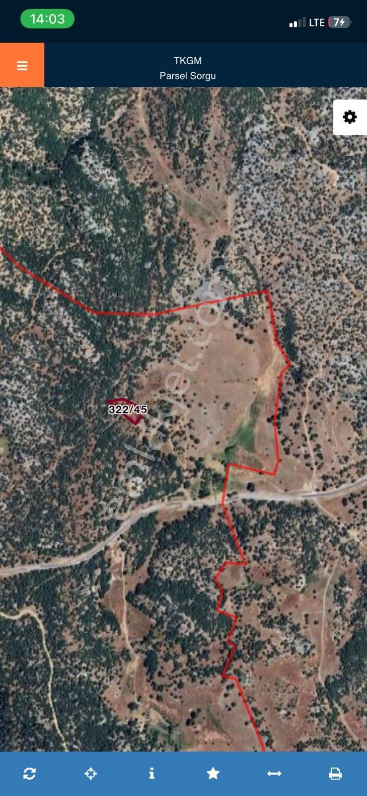 Beyşehir Kayabaşı'Nda 1952 M² Satılık Doğa Manzaralı Tarla