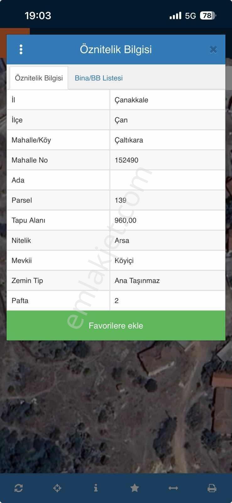 Eftelya Emlaktan Çanda 960 M² Konut İmarlı Arsa — fotoğraf 2