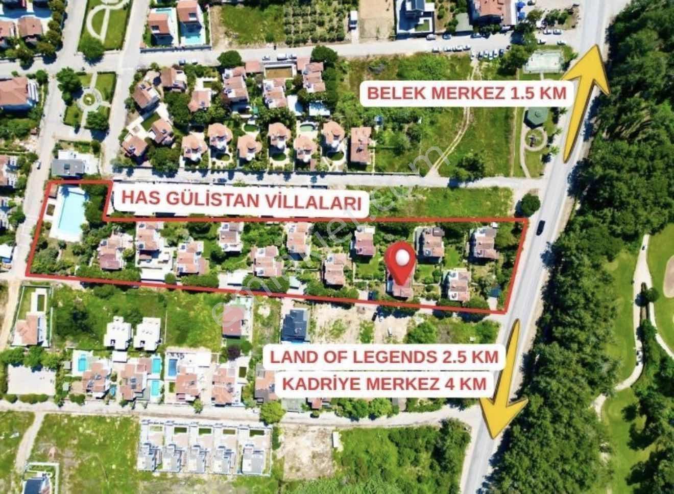 Antalya Serik Belekte Geniş Bahçeli 3+1 Satılık Villa — fotoğraf 2