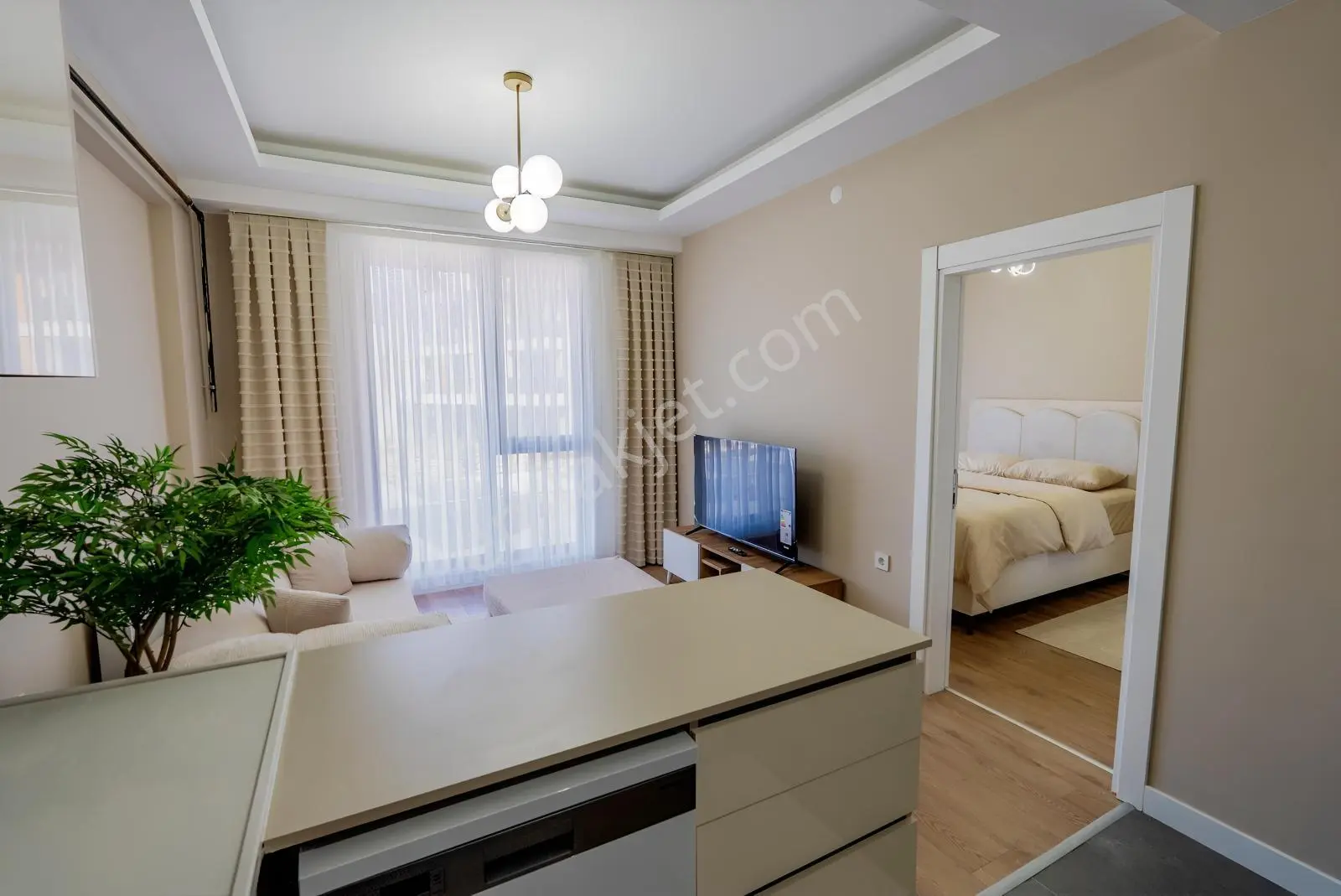 New Cıtyde İster Eşyalı İster Eşyasız ! 1+1 Ara Kat Balkonsuz!!! — fotoğraf 9