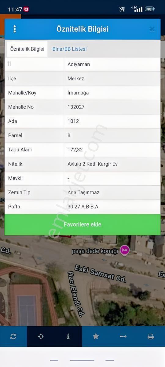 Bir Yapı Emlak'Tan Satılık 172 M²Arsa