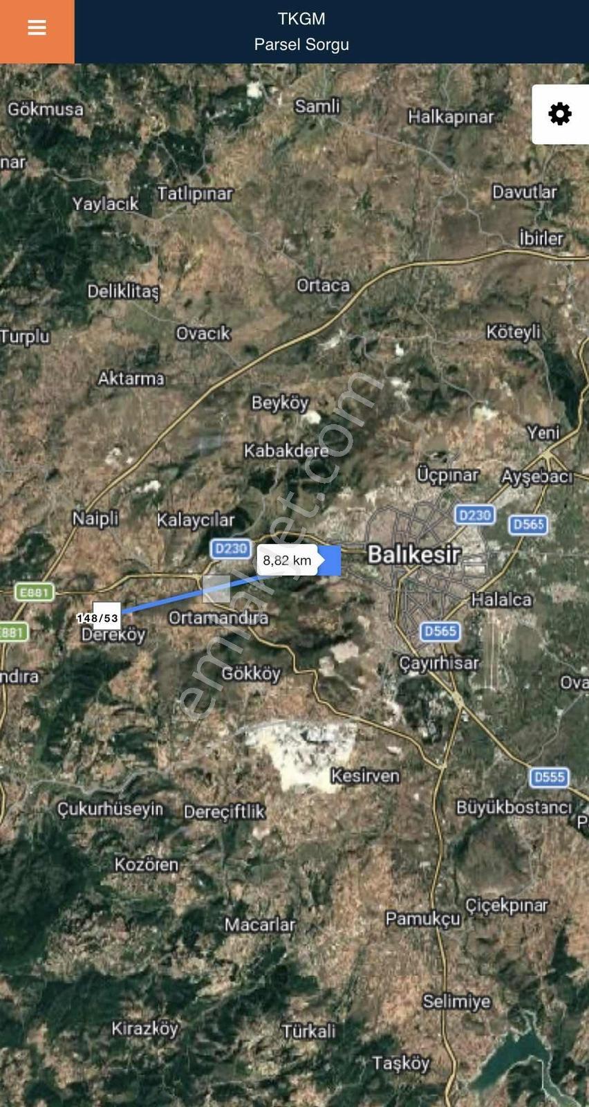 Balcity-altıeylül Dereköy'de 5.540 M² Hisseli Şehire Yakın Tarla — fotoğraf 5