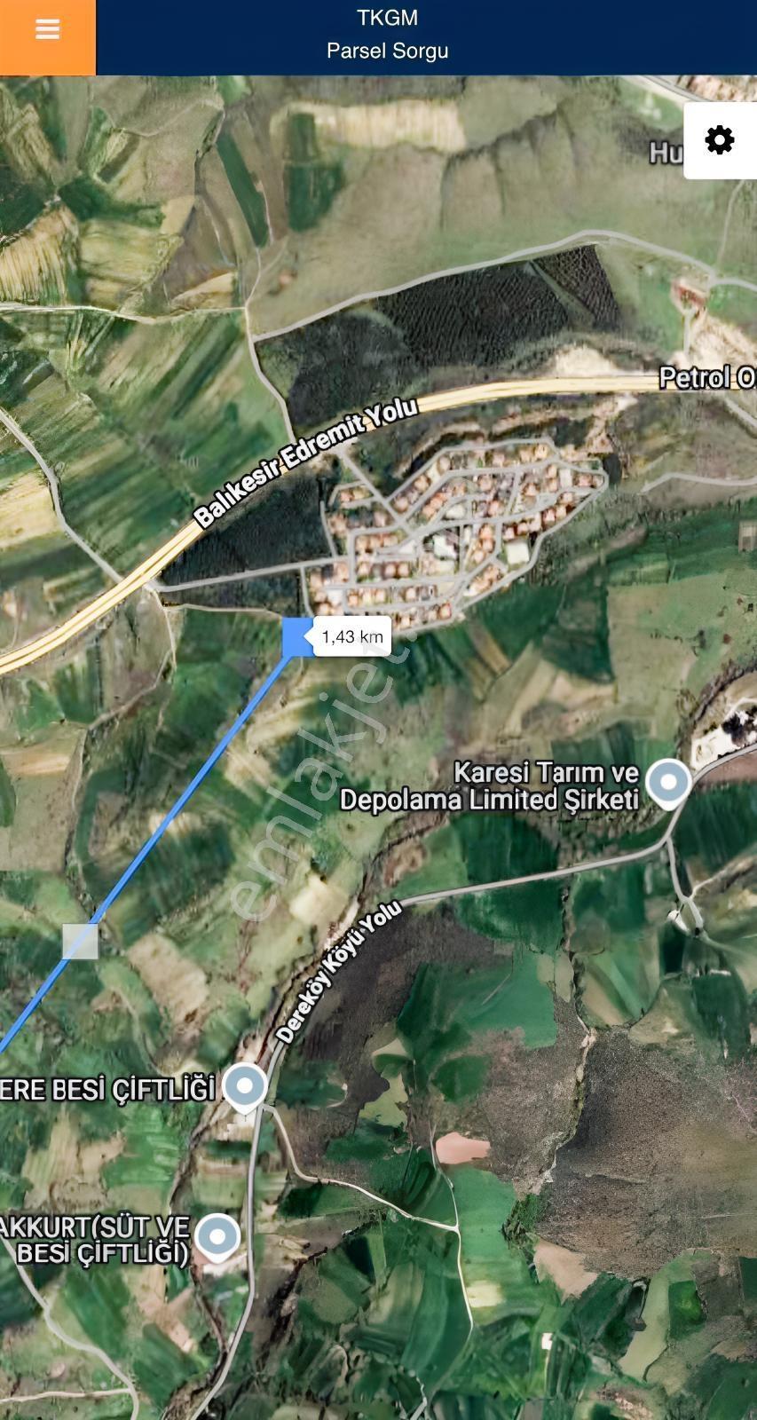 Balcity-altıeylül Dereköy'de 5.540 M² Hisseli Şehire Yakın Tarla — fotoğraf 8