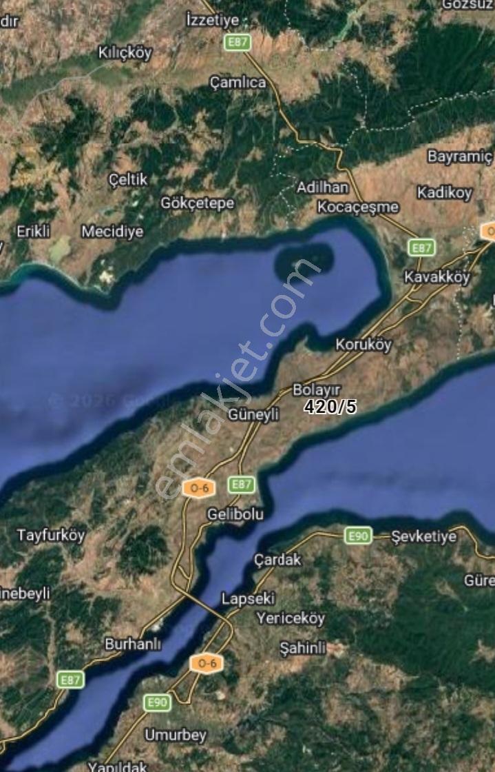 Gelibolu Bolayırda Marmara Denizi Manzaralı 210 M2 Arsa — fotoğraf 3