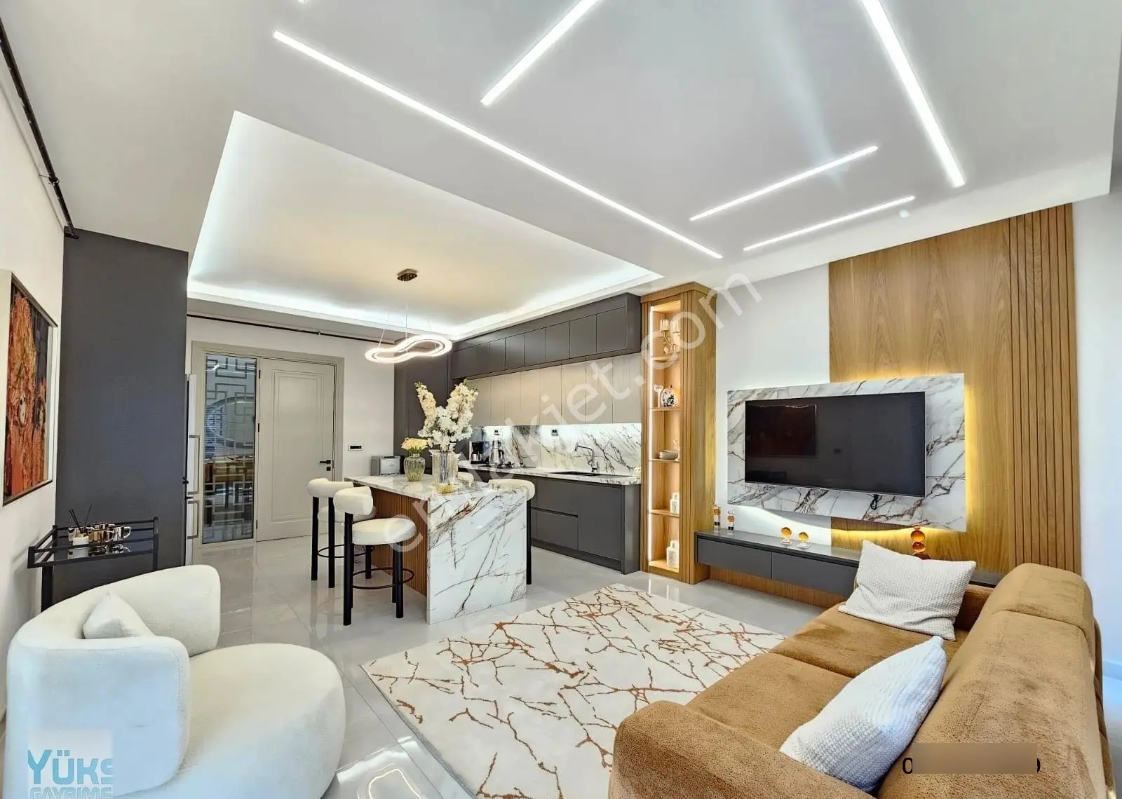 Denizli Yenişafak Ta 4+1 Kapalı Havuzlu Site İçi Akıllı Ev Sistemli Ultra Lüks S...