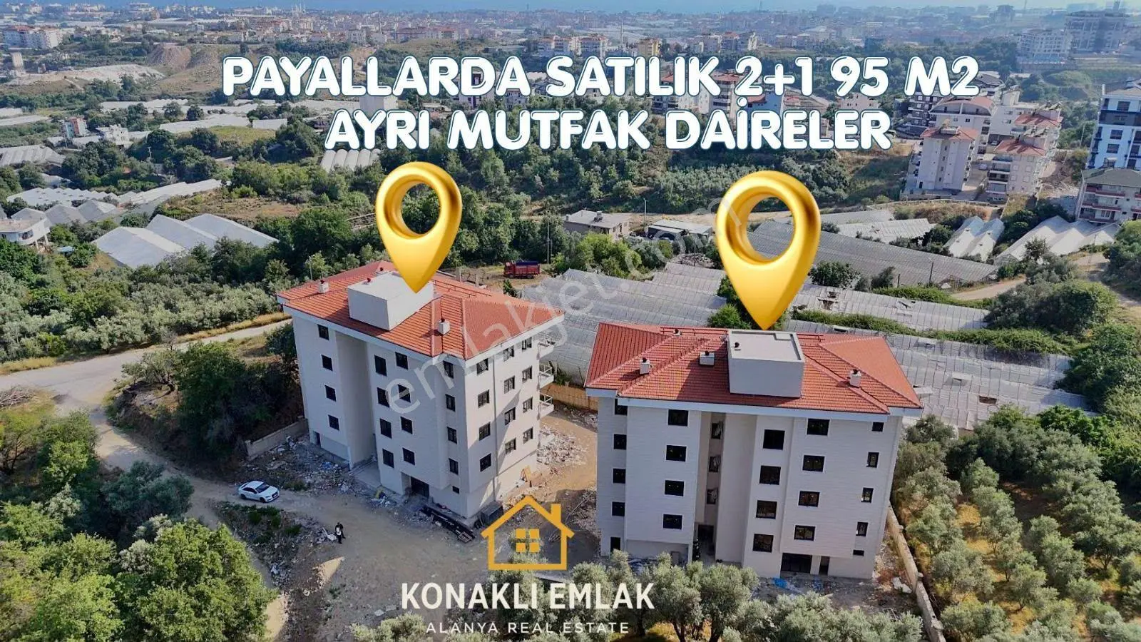 Alanya Payallar’Da Satılık Lüks Tasarımlı 2+1 Ayrı Mutfak Daire