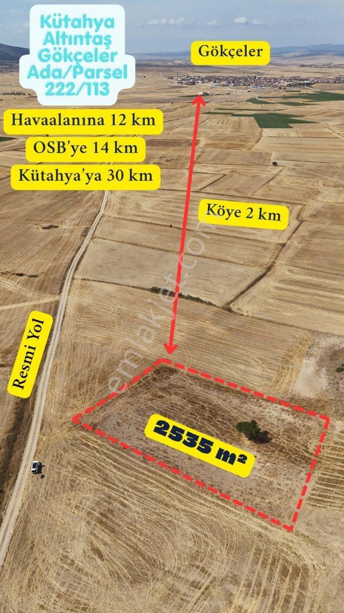 Acil Kütahya Altıntaş Gökçeler'de 2536m2 Müstakil Tektaputarla — fotoğraf 2