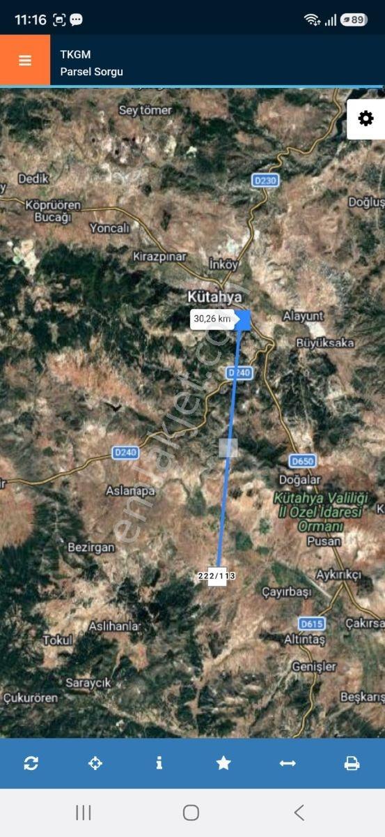Acil Kütahya Altıntaş Gökçeler'de 2536m2 Müstakil Tektaputarla — fotoğraf 7