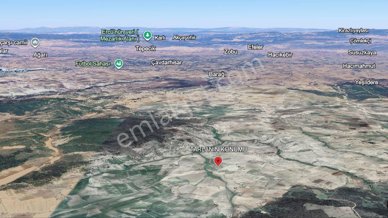 Satılık 1.215 M2 Tarla Kadastro Yola Parsel Çavdarhisar / Kütahya — fotoğraf 10