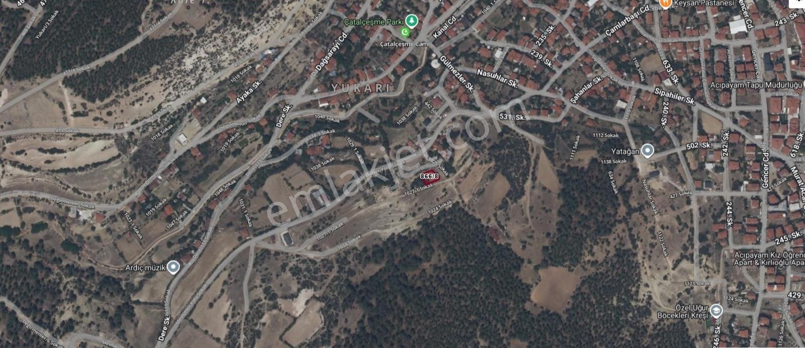 Denizli Acıpayam Yukarı Mahallesi 2 Kat 447m2 Satılık Arsa — fotoğraf 7