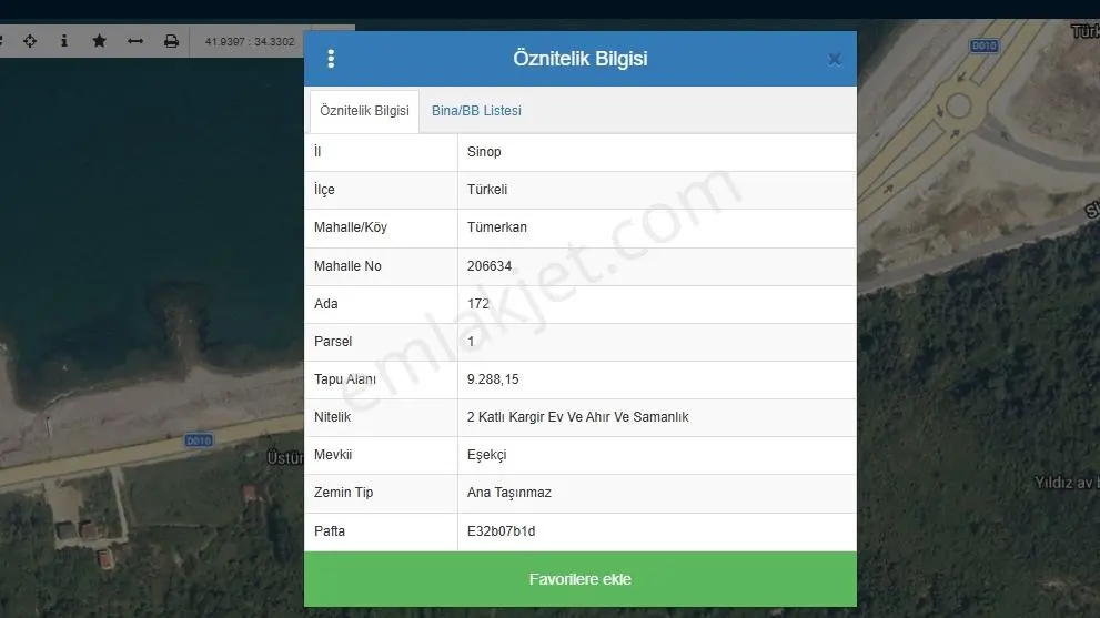 Sinop Türkeli'de Deniz Manzaralı Tek Tapu İmarlı Arsa — fotoğraf 2