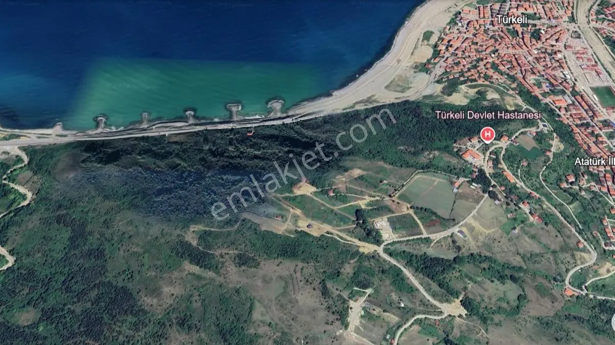 Sinop Türkeli'de Deniz Manzaralı Tek Tapu İmarlı Arsa — fotoğraf 6