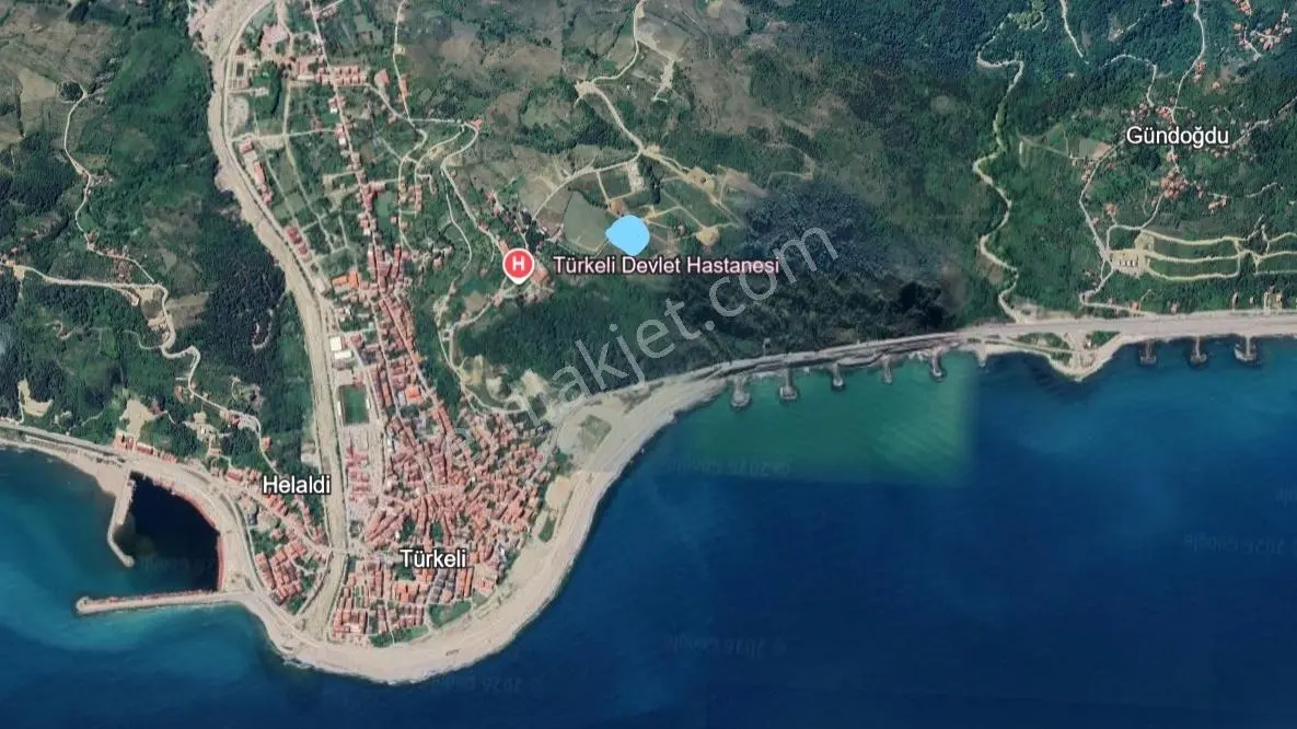Sinop Türkeli'de Deniz Manzaralı Tek Tapu İmarlı Arsa — fotoğraf 9