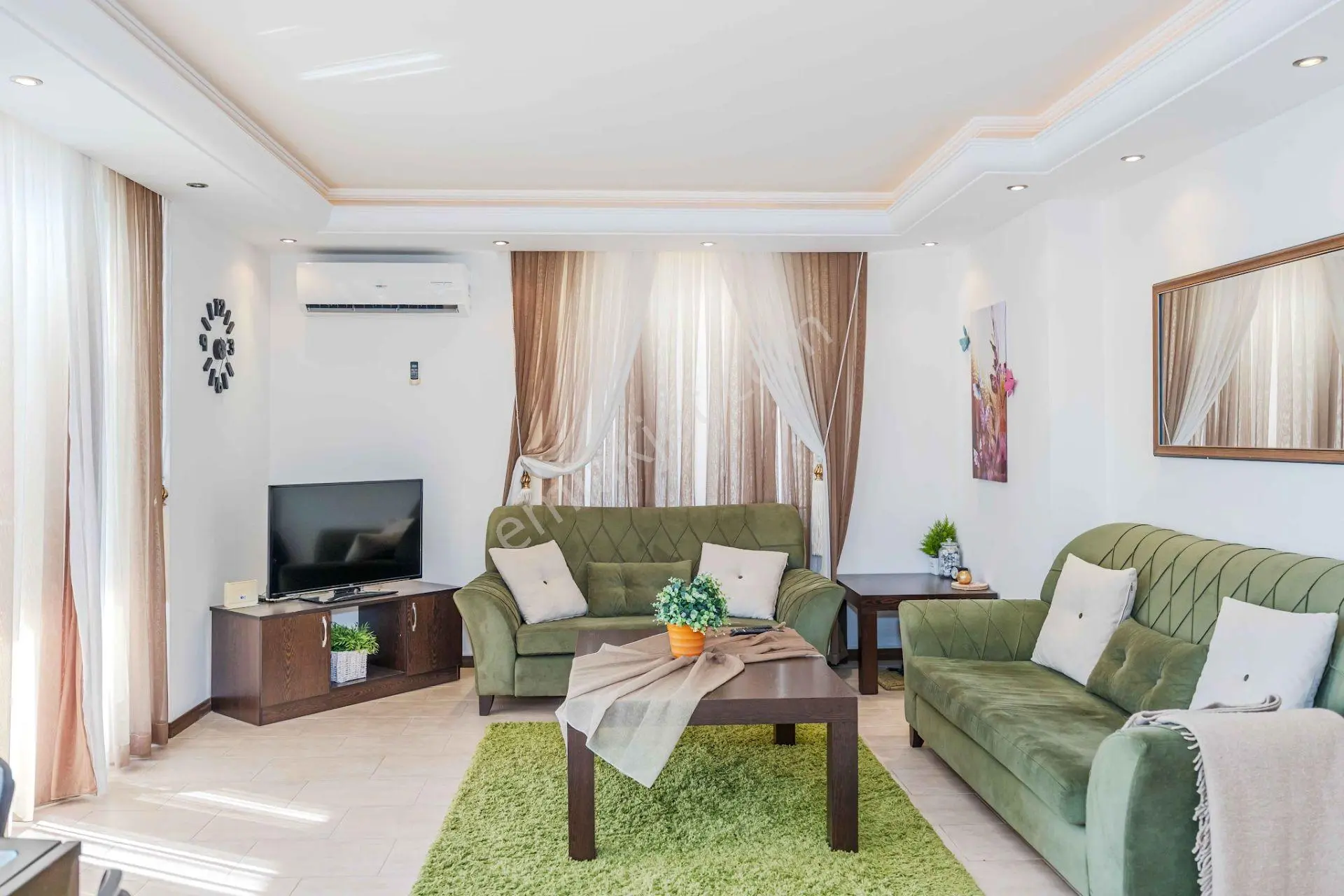 Alanya Mahmutlar'da Deniz Manzaralı 3 Cepheli 2 Balkonlu Eşyalı 2+1 — fotoğraf 5