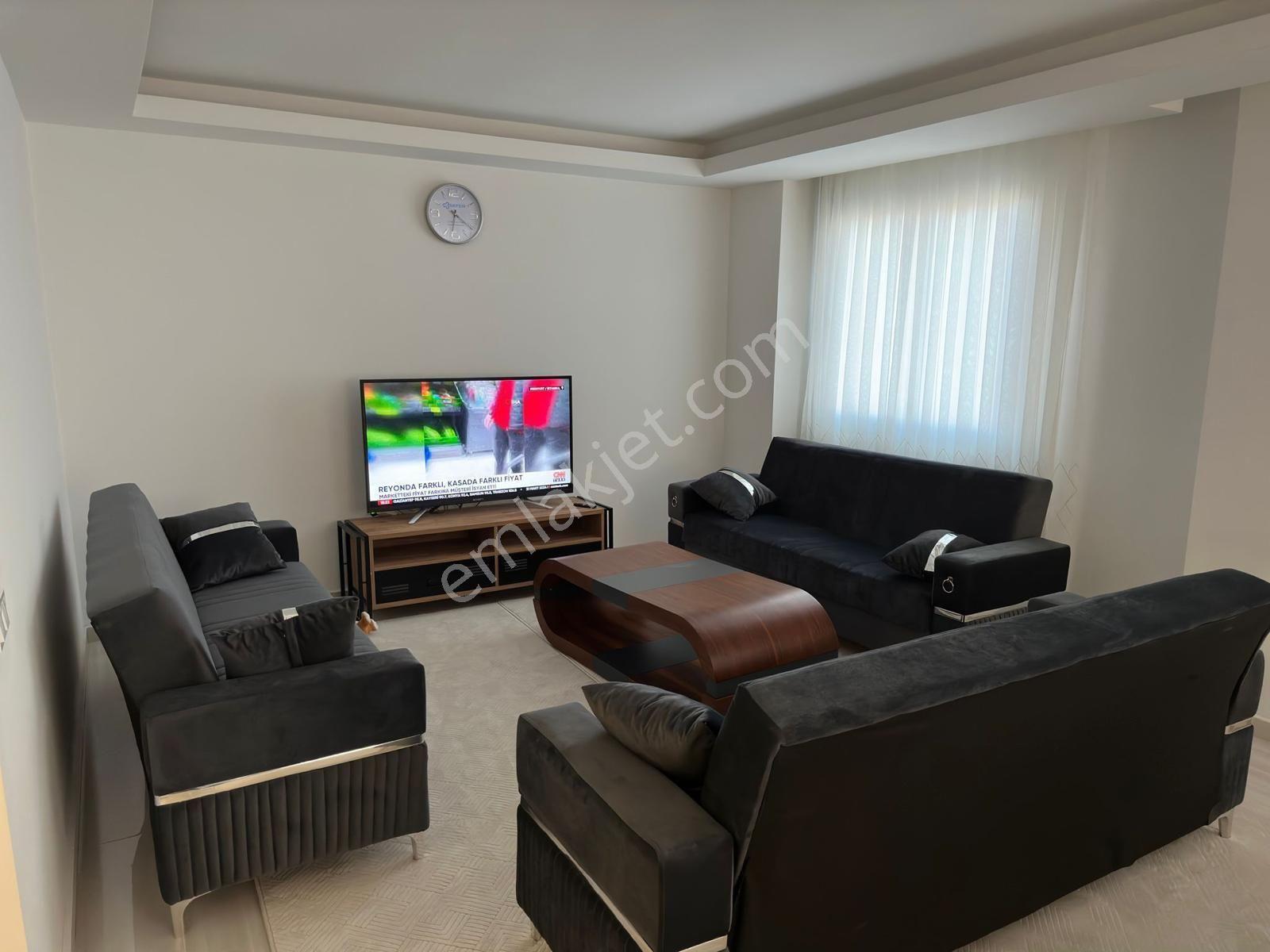 Alanya Kestel'de Denize 100 M Deniz Manzaralı Havuzlu Sitede Eşyalı 1+1 — fotoğraf 11