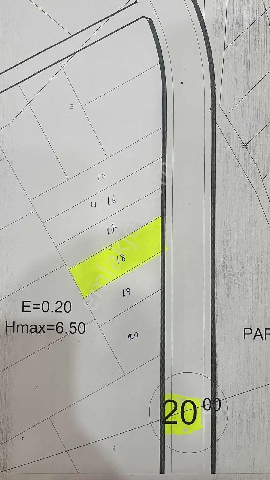 Hasas 6925 Ada 18 Nolu Vıllalı Parsel Satılıktır