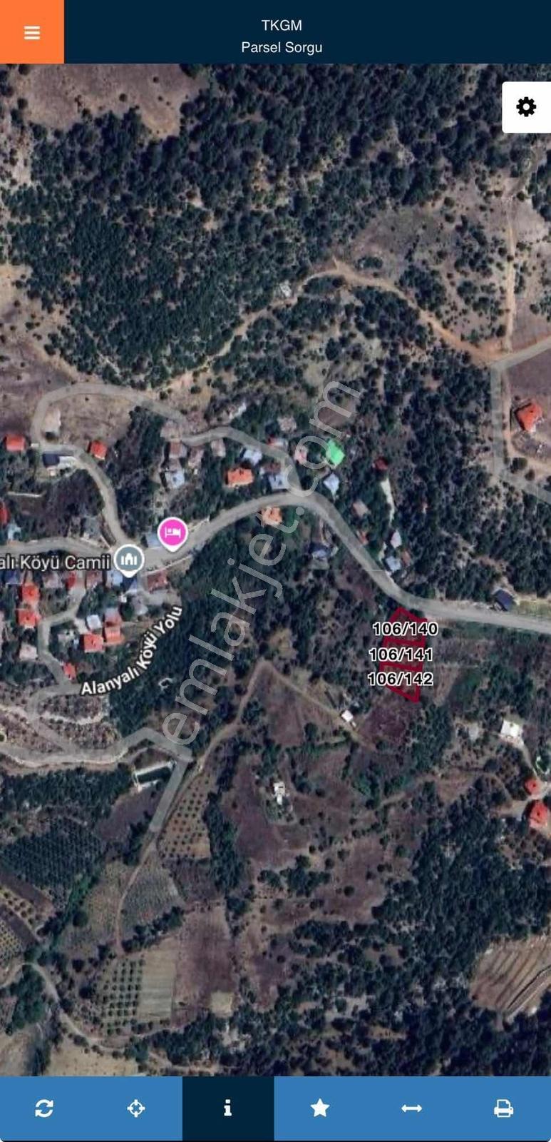 Aydın'dan Toroslar Alanyalı'da Köy İçi İmarlı 1.566m2 Arsa — fotoğraf 3