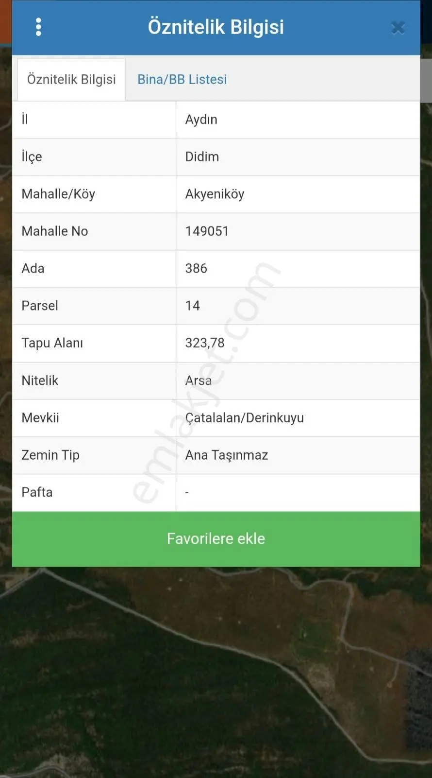 Didim Akyeniköy'de 324 M² Villa İmarlı Satılık Arsa — fotoğraf 3