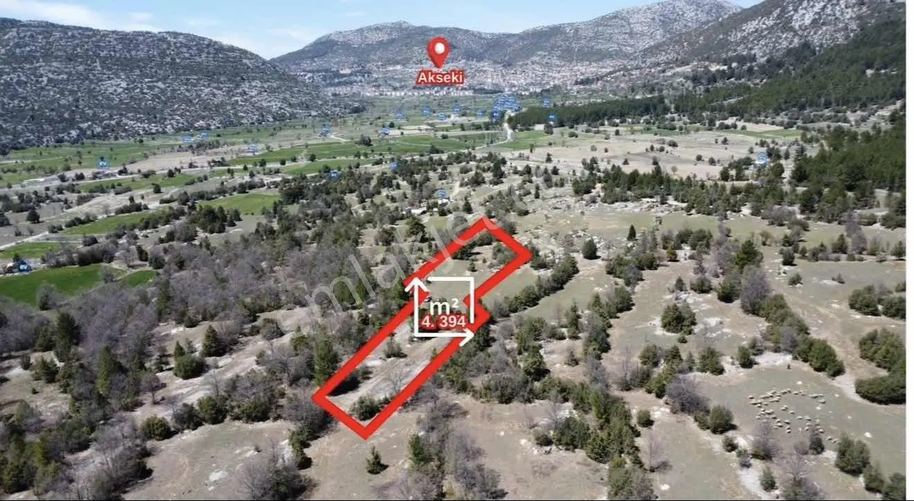 Akseki Merkeze 2 Km 4.526 M² Tek Tapu Satılık Tarla