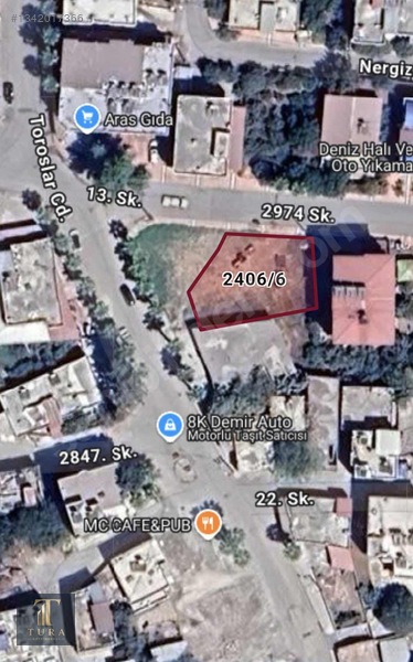 Mersin Akdeniz Karacailyas Mahallesi'nde 406,53 M² Tek Tapu Arsa — fotoğraf 2