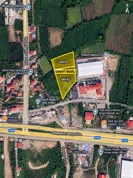 Işık Gruptan Satılık Sanayi İmarlı Arsa