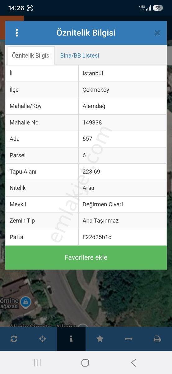 223 Metrekare Müstakil Arsa — fotoğraf 2