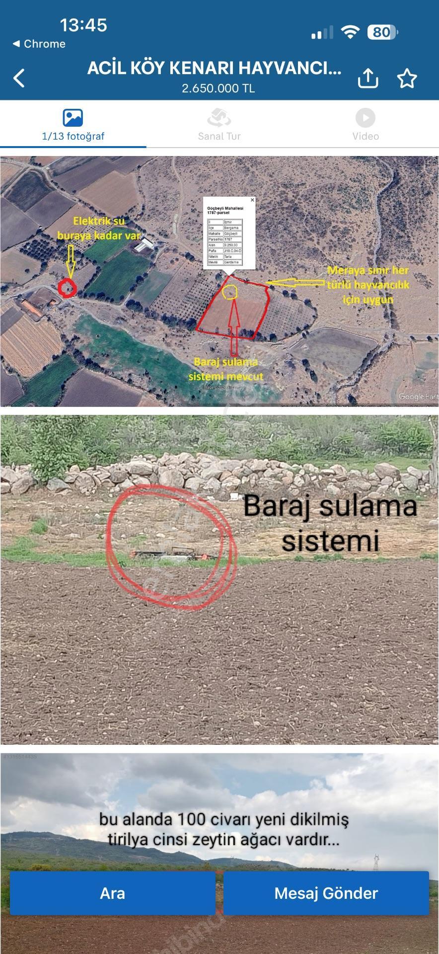 Elagöz Gayrimenkul'den Çiftlik Yapımına Uygun Arazi — fotoğraf 10