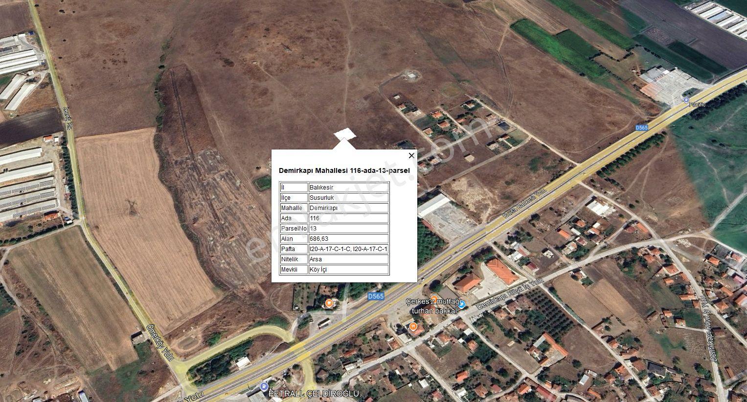 Satılık Arsa Susurluk Demirkapı