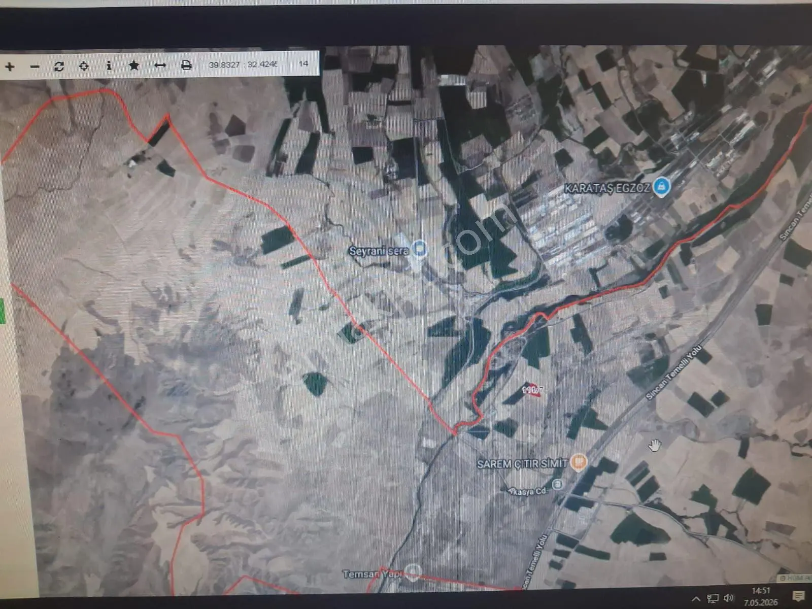 Sincan Türkobası'nda 6300 M² Bağ Bahçe Satılık Arsa — fotoğraf 3