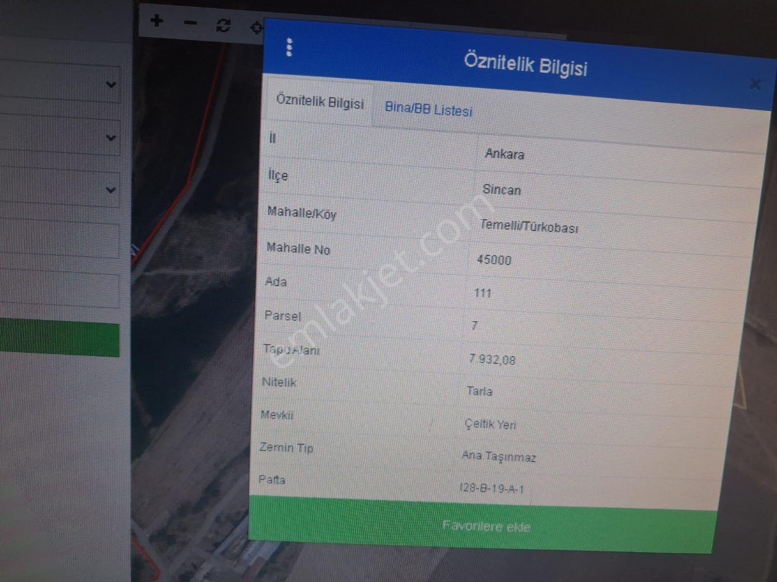 Sincan Türkobası'nda 6300 M² Bağ Bahçe Satılık Arsa — fotoğraf 7