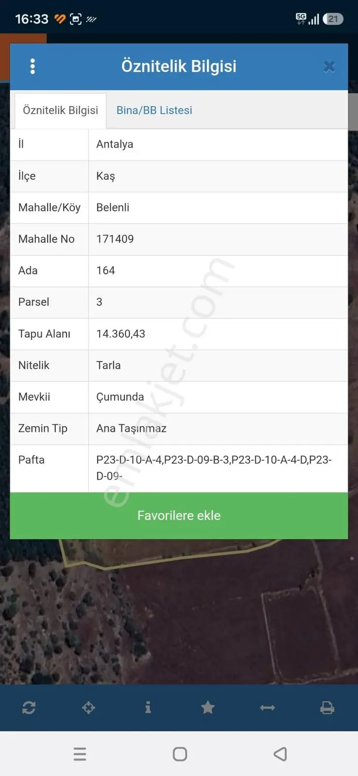 Msi Gayrimenkul'Den Kaş Belenlide Satılık Tarla