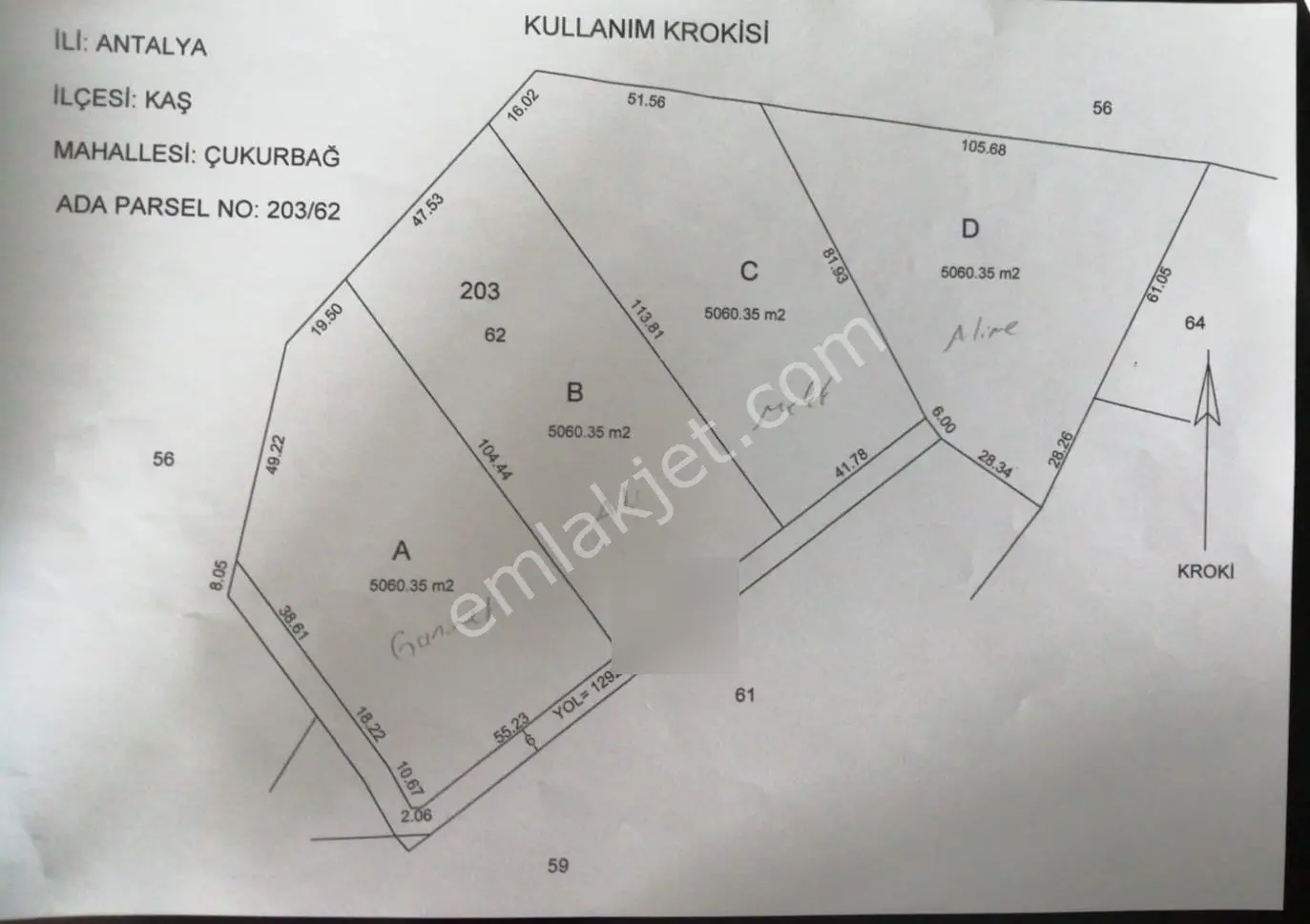 Msi Gayrimenkul'den Kaş Sahil Çukurbağda Satılık Tarla — fotoğraf 2