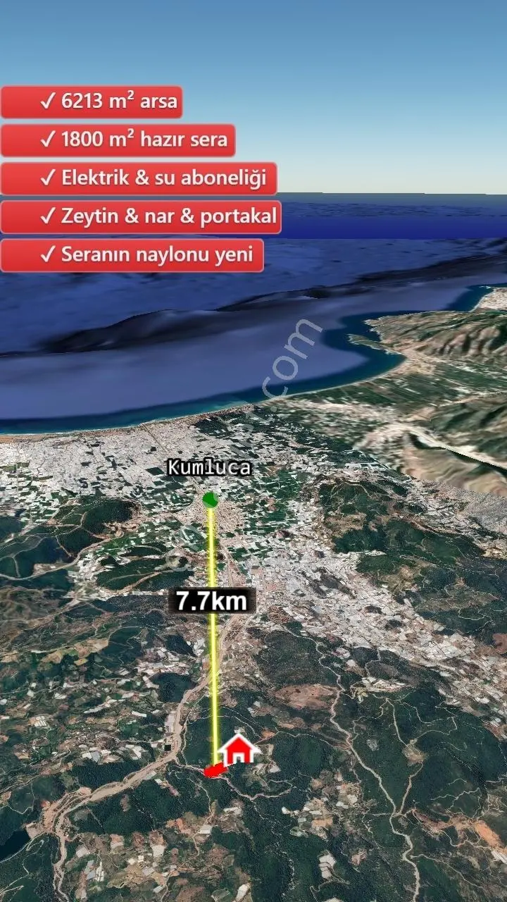 Msi Gayrimenkulden Kumluca Güzören'de Satılık Tarla — fotoğraf 5