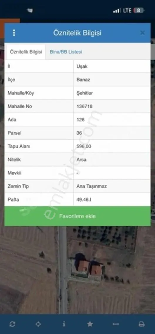 Banaz Güllüçam Yolunda 596m2 4kata İmarlı Arsa — fotoğraf 4