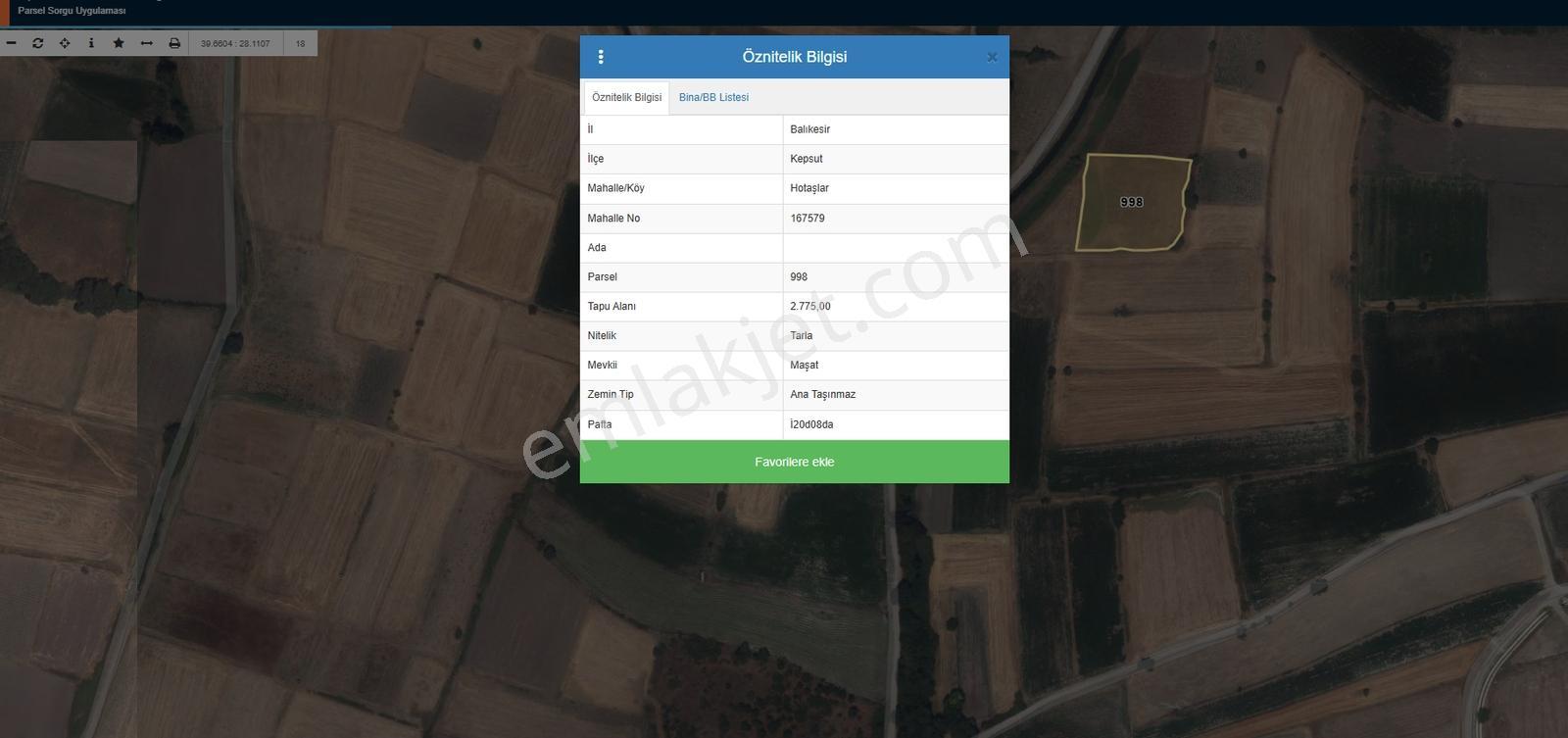 Mir'den Kepsut Hotaşlarda 2.775m2 Sulama Kanalı Yanında Tarla — fotoğraf 2