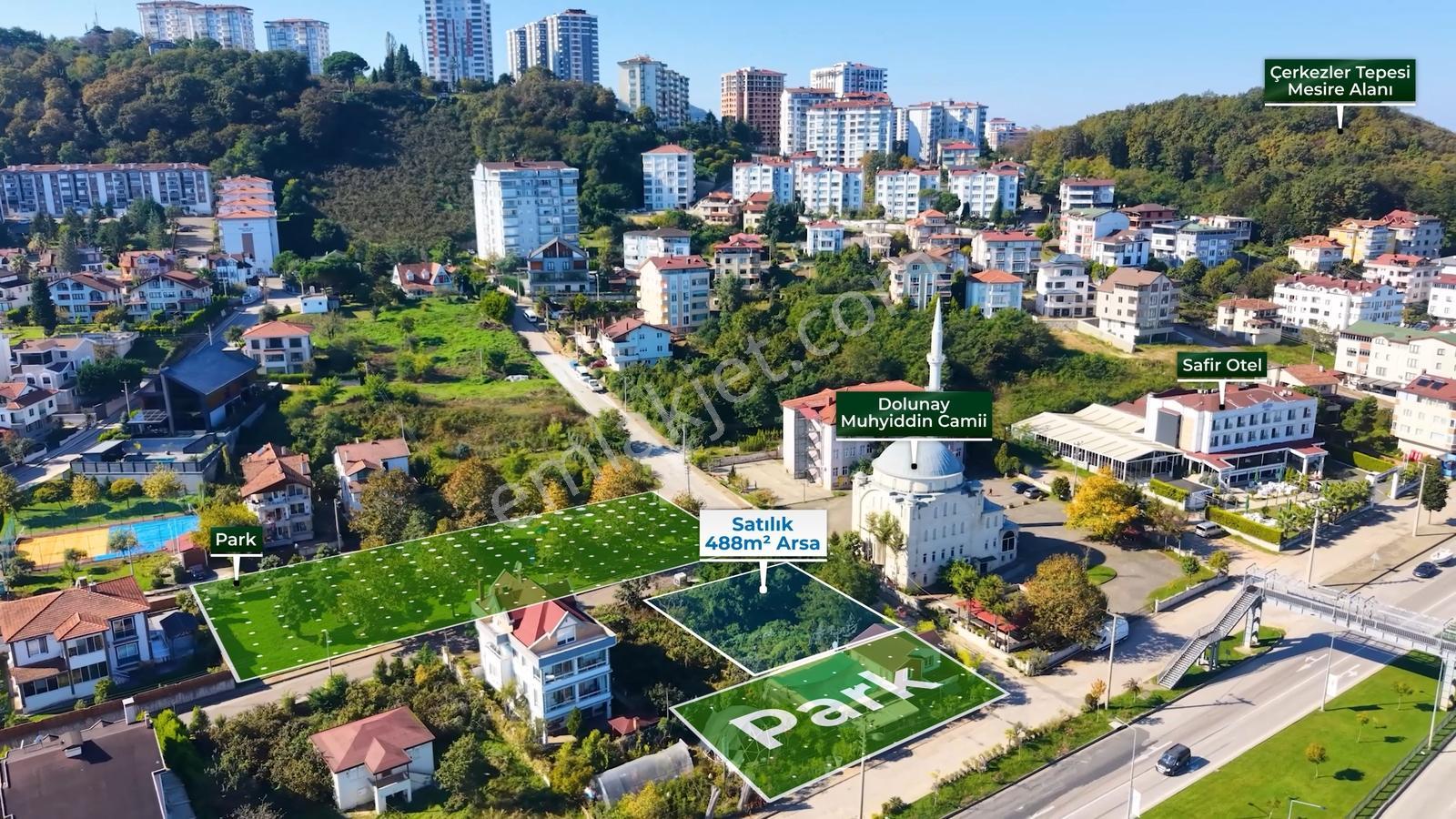 Fatsa Dolunay Sahile 1 Dk | 490 M² | Köşe Parsel Villalık Arsa — fotoğraf 13