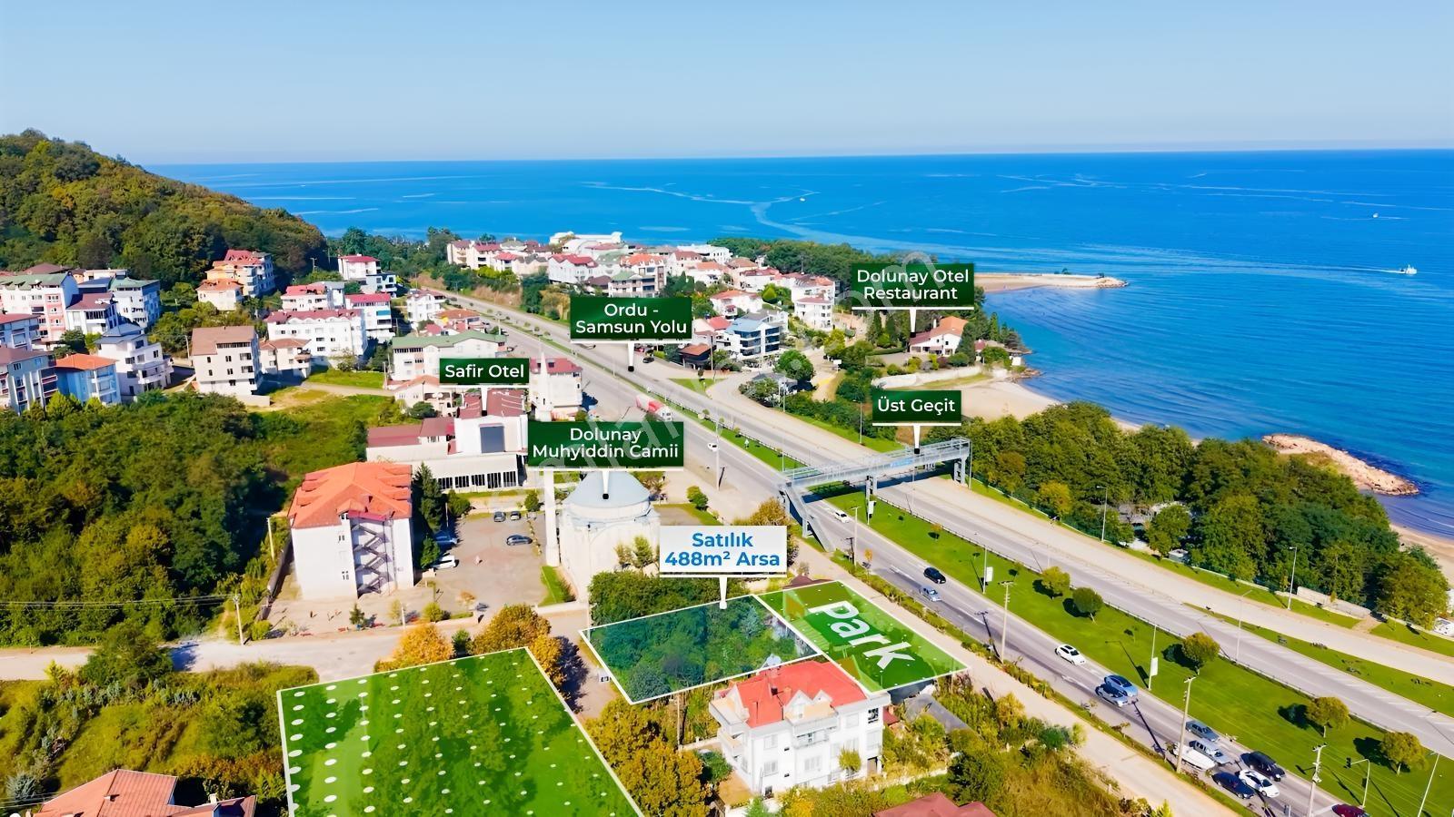 Fatsa Dolunay Sahile 1 Dk | 490 M² | Köşe Parsel Villalık Arsa — fotoğraf 15