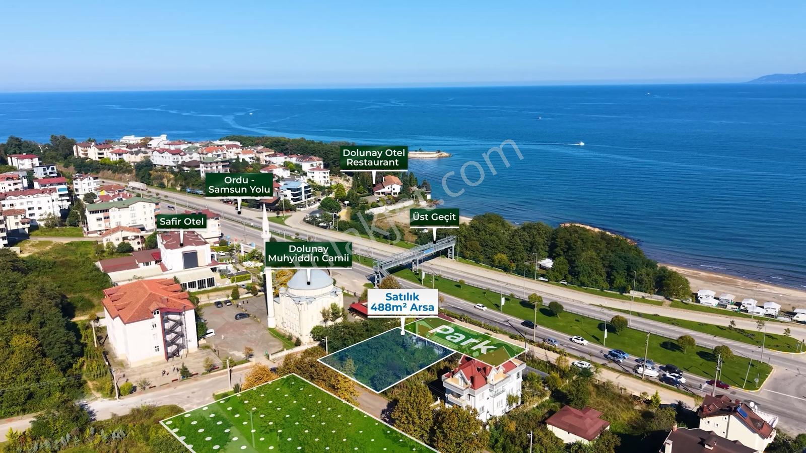 Fatsa Dolunay Sahile 1 Dk | 490 M² | Köşe Parsel Villalık Arsa — fotoğraf 16
