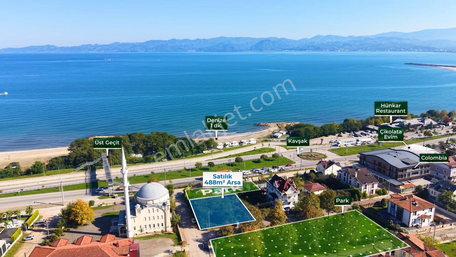 Fatsa Dolunay Sahile 1 Dk | 490 M² | Köşe Parsel Villalık Arsa — fotoğraf 19